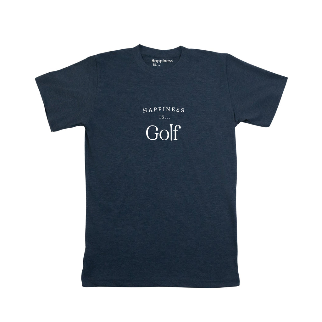 Men's Heather Navy Golf T-Shirt: Elevate Your Game with Style and Comfort