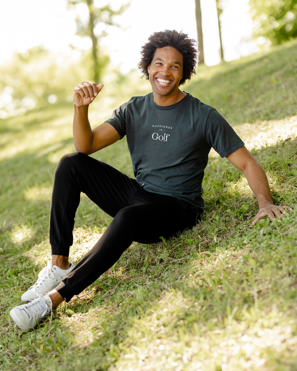 Men's Heather Navy Golf T-Shirt: Elevate Your Game with Style and Comfort